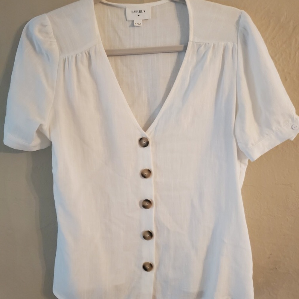 M White Blouse by Everly